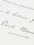 CLAUDEL : Manuscrit original autographe signé : préface pour A la trace de Dieu de Jacques Rivière - Signiert, Erste Ausgabe - Edition-Originale.com