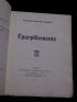 CLIFFORD BARNEY : Eparpillements - Libro autografato, Prima edizione - Edition-Originale.com