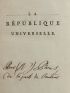 CLOOTS : La République universelle ou adresse aux tyrannicides  - Signed book, First edition - Edition-Originale.com