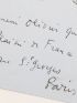 COCTEAU : Enveloppe portant l'adresse manuscrite de l'écrivain et journaliste Olivier Quéant rédigée par Jean Cocteau - Signed book, First edition - Edition-Originale.com