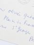 COCTEAU : Enveloppe portant l'adresse manuscrite de l'écrivain et journaliste Olivier Quéant rédigée par Jean Cocteau - Autographe, Edition Originale - Edition-Originale.com
