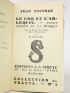 COCTEAU : Le Coq et l'Arlequin. - Notes autour de la musique Avec un Portrait de l'Auteur et Deux Monogrammes par P. Picasso - Signed book, First edition - Edition-Originale.com