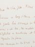 COCTEAU : Lettre autographe adressée à un ami prénommé Jean-Pierre décrivant l'atmosphère sévillane et les ennuis de santé de sa mécène et grande amie Francine Weisweiller : 