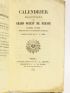 COLLECTIF : Calendrier maçonnique du Grand Orient de France pour l'an de la V.L. 5862 - Prima edizione - Edition-Originale.com
