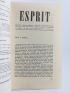 COLLECTIF : Esprit N°389 de la 38ème année - Erste Ausgabe - Edition-Originale.com