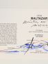 COLLECTIF : Julius Baltazar l'homme papier - Autographe, Edition Originale - Edition-Originale.com
