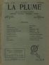 COLLECTIF : La Plume, revue littéraire, artistique et sociale N°386 de la dix-huitième année - First edition - Edition-Originale.com