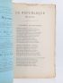 COLLECTIF : La République des Lettres. Deuxième Série. Quatrième Livraison. 30 juillet 1876 - Edition Originale - Edition-Originale.com
