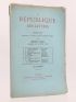 COLLECTIF : La République des Lettres. Deuxième Série. Quatrième Livraison. 30 juillet 1876 - Edition Originale - Edition-Originale.com