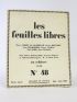 COLLECTIF : Les feuilles libres N°48 de la 9ème année - Prima edizione - Edition-Originale.com