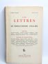 COLLECTIF : Les lettres N°5 & 6 de 1946 : Le romantisme anglais - Erste Ausgabe - Edition-Originale.com