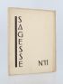 COLLECTIF : Sagesse, Cahiers de Littérature et d'Art N°11 - Erste Ausgabe - Edition-Originale.com