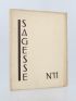 COLLECTIF : Sagesse, Cahiers de Littérature et d'Art N°11 - First edition - Edition-Originale.com