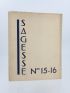 COLLECTIF : Sagesse, Cahiers de littérature et d'art N°15 &16 - First edition - Edition-Originale.com
