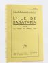COLLET : L'Ile de Barataria - Signed book, First edition - Edition-Originale.com