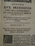 CONGNARD : Response aux pretendues veritez catholiques du sieur Guiffart - First edition - Edition-Originale.com