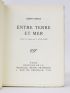 CONRAD : Entre terre et mer - Prima edizione - Edition-Originale.com