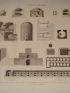 DESCRIPTION DE L'EGYPTE.  Arts et métiers. Four à poulets du Kaire, Four à chaux, Four à plâtre, Four à poteries, Tour du potier, Four à verrerie, Four à verrerie pour le sel ammoniaque, Four à sel ammoniaque. (ETAT MODERNE, volume II, planche II) - Edition Originale - Edition-Originale.com