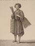DESCRIPTION DE L'EGYPTE.  Costumes et portraits. Costumes de femmes et de marchands, Saqqâ ou porteur d'eau, Ânier. (ETAT MODERNE, volume II, planche J) - Edition Originale - Edition-Originale.com