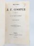 COOPER : Oeuvres de J.F. Cooper - Autographe, Edition Originale - Edition-Originale.com