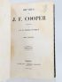 COOPER : Oeuvres de J.F. Cooper - Autographe, Edition Originale - Edition-Originale.com