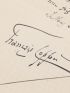 COPPEE : Lettre autographe signée à Henri Lavedan à propos de son dernier ouvrage 