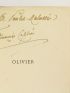 COPPEE : Olivier - Autographe, Edition Originale - Edition-Originale.com