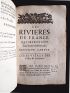 COULON : Les rivieres de France, ou Description géographique et historique du cours et débordement des fleuves, rivières, fontaines, lacs et estangs qui arrousent les provinces du royaume. - Edition Originale - Edition-Originale.com