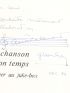 COULONGES : La Chanson en son temps. De Béranger au Juke box - Signiert, Erste Ausgabe - Edition-Originale.com