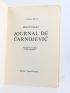 CRNJANSKI : Journal de Carnojevic - Prima edizione - Edition-Originale.com