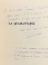 CURTIS : La quarantaine - Signed book, First edition - Edition-Originale.com