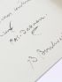 DAGNAN-BOUVERET : Lettre autographe signée au peintre Lucien Hector Monod 