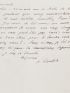 DAUDET : Lettre autographe à un membre du groupe littéraire d'Alphonse Daudet, sans doute Émile Zola - Signiert, Erste Ausgabe - Edition-Originale.com