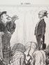 DAUMIER : Lithographie originale en noir et blanc - En Chine - 