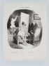 DAUMIER : Lithographie originale en noir et blanc - Les Bons bourgeois - 