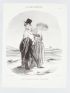 DAUMIER : Lithographie originale en noir et blanc - Les Bons bourgeois - 