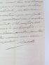 DAUZATS : Lettre autographe signée - Libro autografato, Prima edizione - Edition-Originale.com