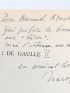 DE GAULLE : De Gaulle - Tome I : Le rebelle. - Tome II : Le politique. - Tome III : Le souverain. - Complet en trois volumes - Autographe, Edition Originale - Edition-Originale.com