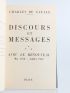 DE GAULLE : Discours et Messages - Signiert, Erste Ausgabe - Edition-Originale.com