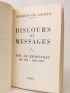 DE GAULLE : Discours et messages - First edition - Edition-Originale.com