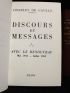 DE GAULLE : Discours et messages - First edition - Edition-Originale.com