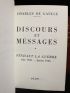 DE GAULLE : Discours et messages - First edition - Edition-Originale.com