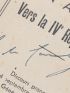 DE GAULLE : En avant ! Vers la IVe République ! Discours prononcé le 4 septembre 1945 à l'occasion du 75e anniversaire de la République. - Signed book, First edition - Edition-Originale.com