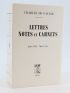 DE GAULLE : Lettres, Notes et Carnets - First edition - Edition-Originale.com