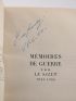 DE GAULLE : Mémoires de guerre - Autographe, Edition Originale - Edition-Originale.com