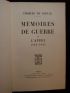 DE GAULLE : Mémoires de guerre - First edition - Edition-Originale.com
