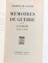 DE GAULLE : Mémoires de guerre - Autographe - Edition-Originale.com