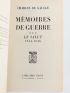 DE GAULLE : Mémoires de guerre - Autographe - Edition-Originale.com