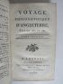 DE LA COSTE : Voyage philosophique d'Angleterre, fait en 1783 et 1784 - Erste Ausgabe - Edition-Originale.com