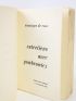 DE ROUX : Entretiens  avec Witold Gombrowicz - First edition - Edition-Originale.com